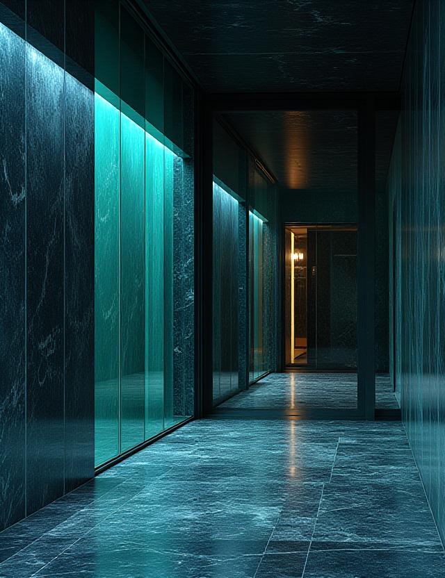 Dettaglio architettonico moderno di uno studio legale a Roma